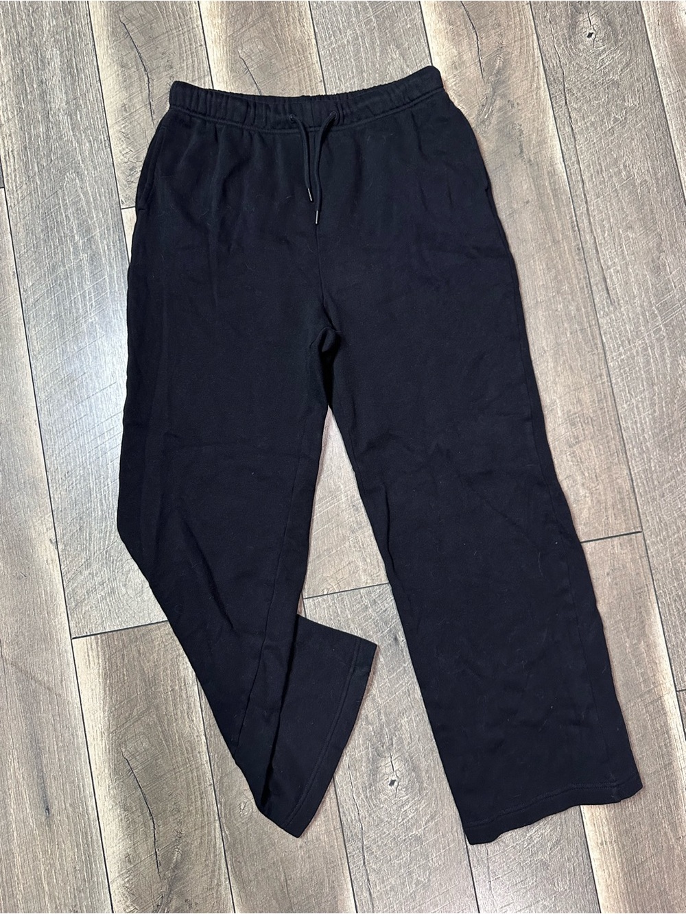 Old Navy Black Wide Leg Sweatpants